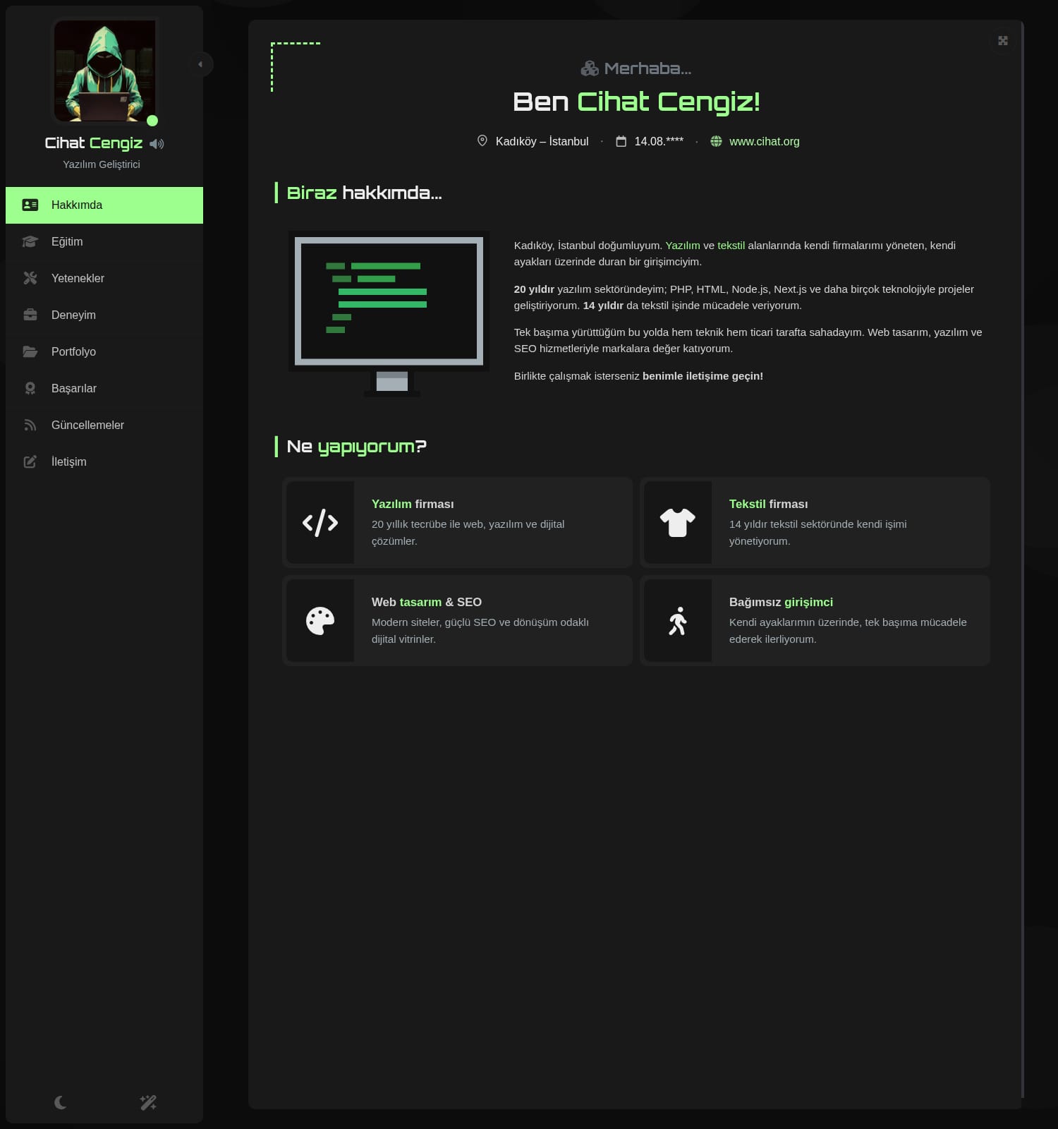 cihat.org kişisel site