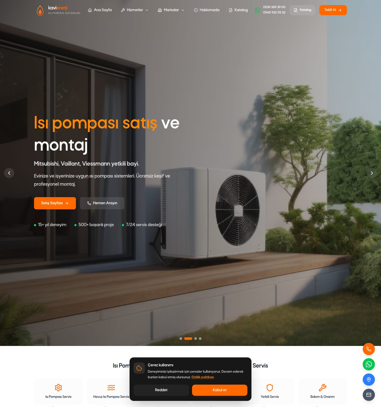 Kavi Enerji web sitesi