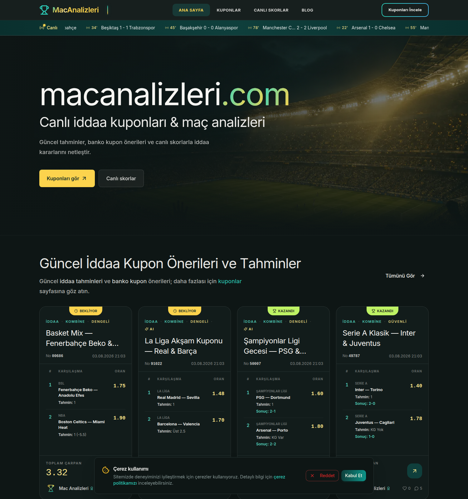 macanalizleri.com iddaa tahmin ve kupon sitesi