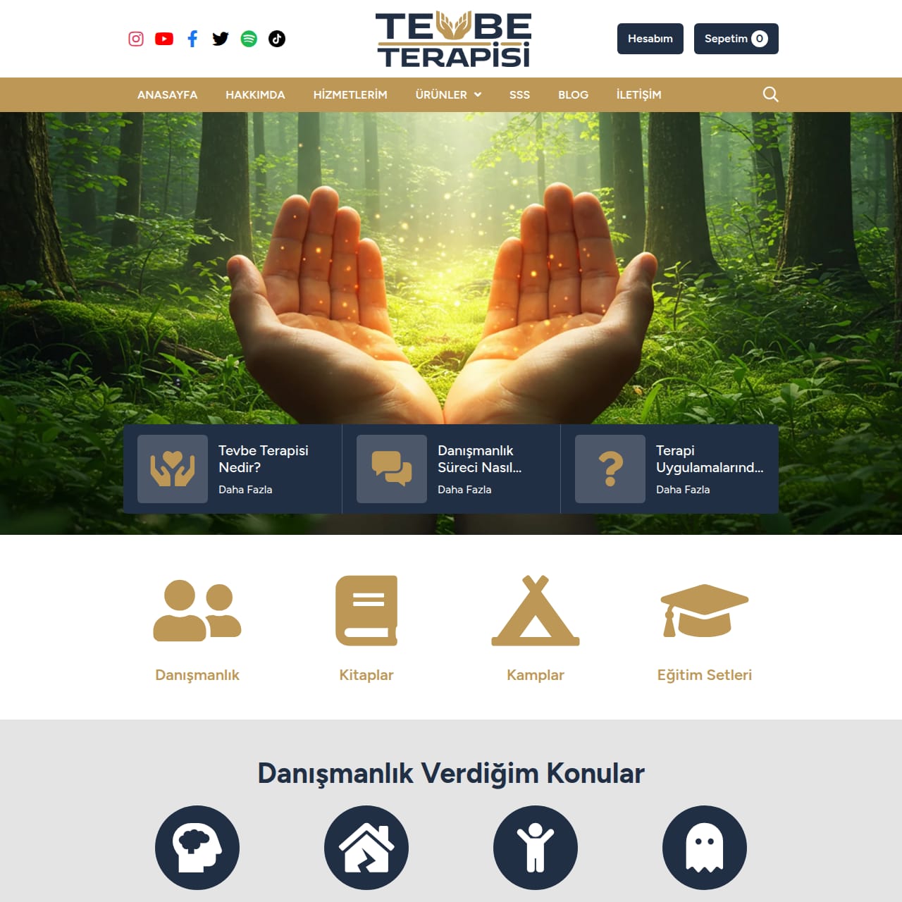 Tevbe Terapisi kurumsal site